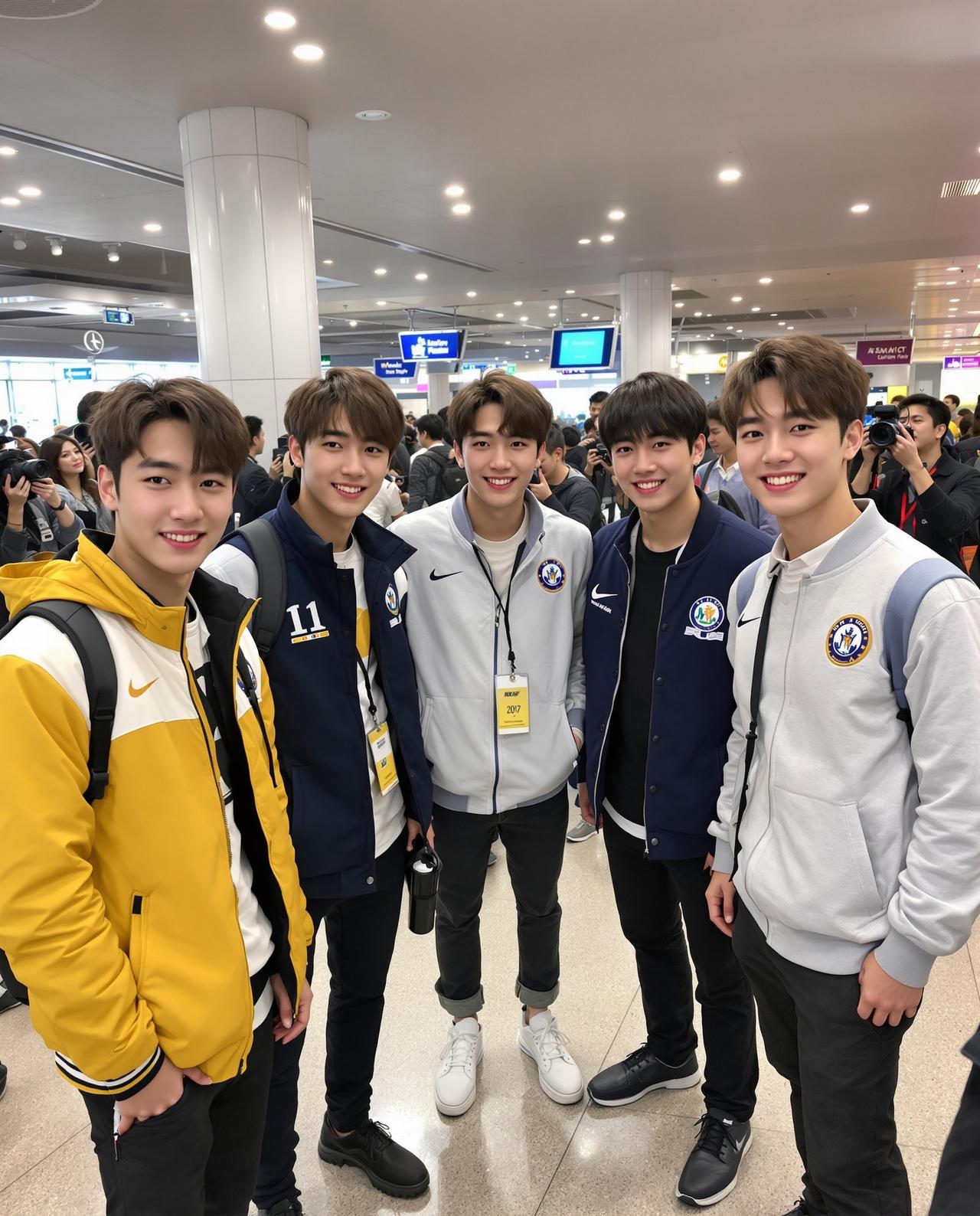 某男团机场团贴合集 图片 2