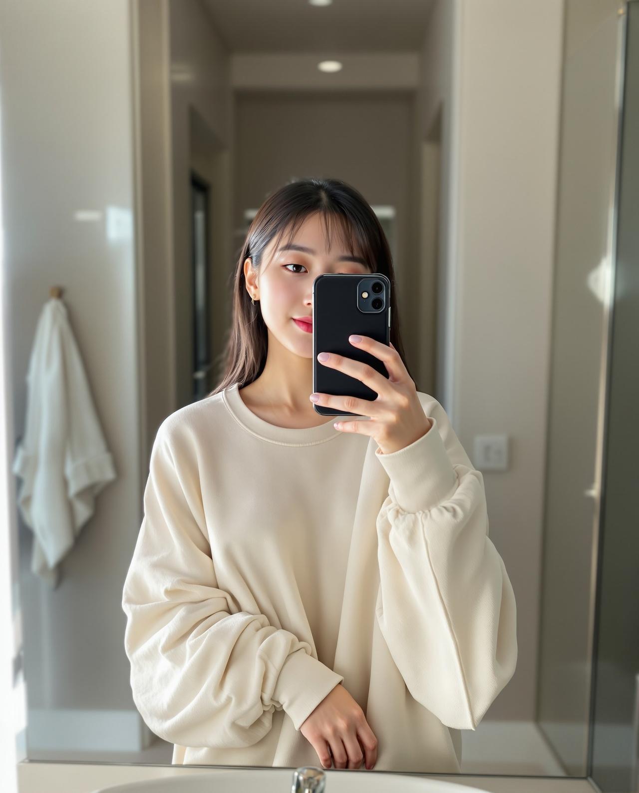 某女星素颜日常生活照曝光 图片 3